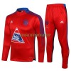 FC Bayern München Sweatshirts Anzüge Suit Quarter-zip 2022-23 Rot Blau Für Kinder